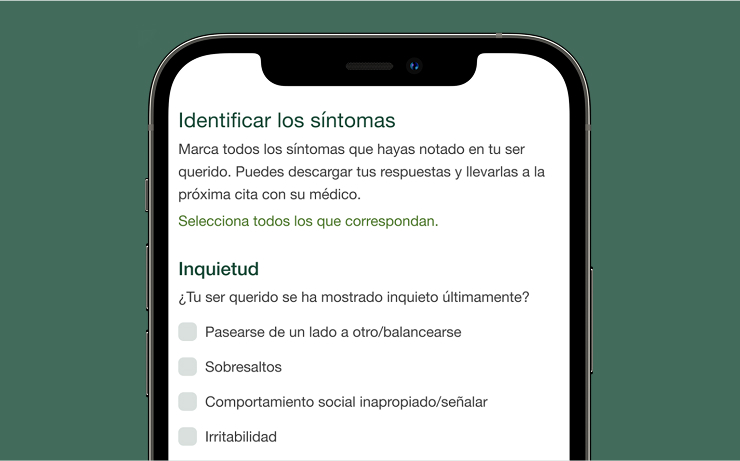 Cuestionario de síntomas