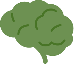 Brain science icon