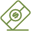 green savings card icon